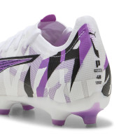 PUMA Ultra 5 Match Forever Gazon Naturel Gazon Artificiel Chaussures de Foot (MG) Blanc Violet Noir