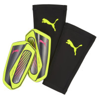 PUMA Ultra Flex Sleeve Protège-Tibias Jaune Argenté Noir