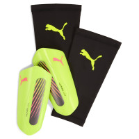 PUMA Ultra Light Sleeve Scheenbeschermers Geel Zwart Roze