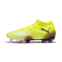 PUMA Future 8 Ultimate Gras Voetbalschoenen (FG) Geel Zwart Roze
