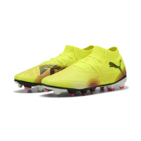 PUMA Future 8 Pro Gazon Naturel Artificiel Chaussures de Foot (MG) Jaune Noir Rose