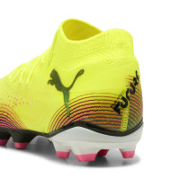 PUMA Future 8 Pro Gazon Naturel Artificiel Chaussures de Foot (MG) Jaune Noir Rose