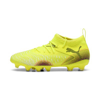 PUMA Future 8 Match Gazon Naturel Artificiel Chaussures de Foot (MG) Enfants Jaune Noir Rose