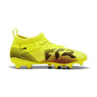 PUMA Future 8 Match Gazon Naturel Artificiel Chaussures de Foot (MG) Enfants Jaune Noir Rose