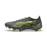 PUMA Ultra 5 Ultimate Gras Voetbalschoenen (FG) Donkergrijs Geel Roze