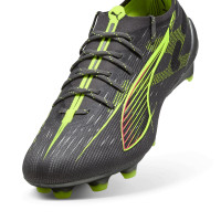 PUMA Ultra 5 Ultimate Gras Voetbalschoenen (FG) Donkergrijs Geel Roze