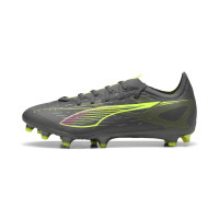 PUMA Ultra 5 Match Gras / Kunstgras Voetbalschoenen (MG) Donkergrijs Geel Roze