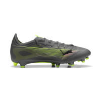 PUMA Ultra 5 Match Gras / Kunstgras Voetbalschoenen (MG) Donkergrijs Geel Roze