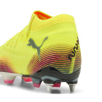 PUMA Future 8 Ultimate Crampons Vissés Chaussures de Foot (SG) Jaune Noir Rose