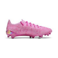 PUMA Ultra 5 Ultimate X KidSuper Gras Voetbalschoenen (FG) Roze