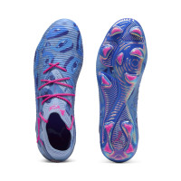 PUMA Future 8 Ultimate X KidSuper Gras Voetbalschoenen (FG) Blauw Roze