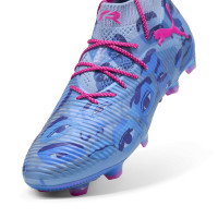 PUMA Future 8 Ultimate X KidSuper Gras Voetbalschoenen (FG) Blauw Roze
