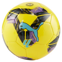 Mini ballon de football PUMA Orbita LaLiga 1 MS Taille 1, jaune, noir, violet