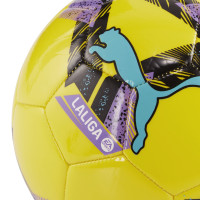 Mini ballon de football PUMA Orbita LaLiga 1 MS Taille 1, jaune, noir, violet