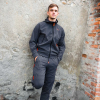 PUMA Pumatech Woven Trainingsbroek Donkergrijs Oranje