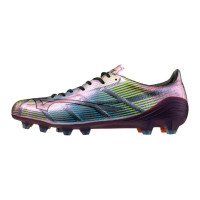 Mizuno Alpha II Japan Gras Voetbalschoenen (FG) Zilver Zwart Blauw