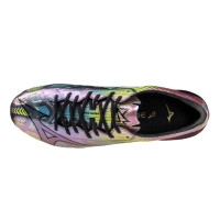 Mizuno Alpha II Japan Gras Voetbalschoenen (FG) Zilver Zwart Blauw
