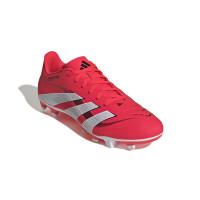 adidas Predator Club Gazon Naturel Gazon Artificiel Chaussures de Foot (MG) Rouge Blanc Noir