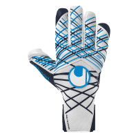 Uhlsport Absolutgrip Tight HN Gants de Gardien de But Blanc Noir Bleu