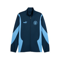 PUMA Manchester City ftblNRGY+ Veste 2024-2025 Bleu Foncé Bleu Clair