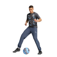 PUMA Manchester City Pre-Match Trainingsshirt 2024-2026 Donkergrijs Lichtblauw Wit