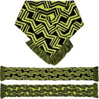 Masters of Madness Gebreide Sjaal Groen Zwart