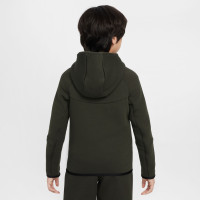 Nike Tech Fleece Sportswear Survêtement Enfants Vert Foncé Noir