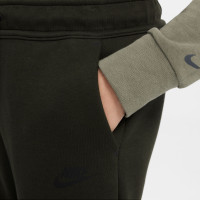 Nike Tech Fleece Sportswear Survêtement Enfants Vert Foncé Noir