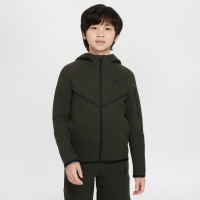 Nike Tech Fleece Sportswear Survêtement Enfants Vert Foncé Noir