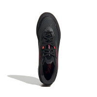 adidas F50 League Chaussures de Foot en Salle (IN) Noir Rouge Argenté