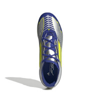 adidas F50 Messi Elite Gras Voetbalschoenen (FG) Kids Zilver Donkerblauw Geel