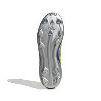 adidas F50 Messi Elite Gras Voetbalschoenen (FG) Kids Zilver Donkerblauw Geel