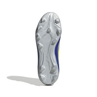 adidas F50 Messi Club Gras / Kunstgras Voetbalschoenen (MG) Kids Zilver Donkerblauw Geel
