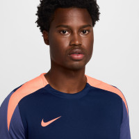 Nike Strike Trainingsshirt Donkerblauw Oranje
