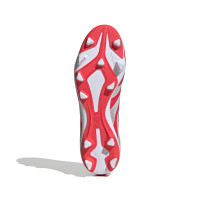 adidas Predator Club Gazon Naturel Gazon Artificiel Chaussures de Foot (MG) Rouge Blanc Noir