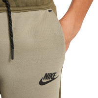 Nike Tech Fleece Sportswear Trainingspak Kids Olijfgroen Grijs Zwart
