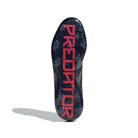 adidas Predator Pro Gazon Naturel Chaussures de Foot (FG) Noir Gris Rouge