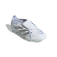 adidas Predator Elite FT Gras Voetbalschoenen (FG) Wit Zilver Blauw