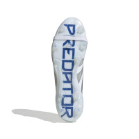 adidas Predator Elite FT Gras Voetbalschoenen (FG) Wit Zilver Blauw