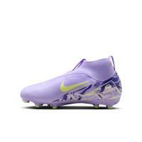 Nike Zoom Mercurial Superfly 10 Academy Gras / Kunstgras Voetbalschoenen (MG) Kids Lichtpaars Lichtgeel