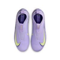 Nike Zoom Mercurial Superfly 10 Academy Gras / Kunstgras Voetbalschoenen (MG) Kids Lichtpaars Lichtgeel