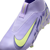 Nike Zoom Mercurial Superfly 10 Academy Gras / Kunstgras Voetbalschoenen (MG) Kids Lichtpaars Lichtgeel