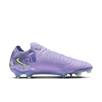 Nike Phantom GX II Elite Gazon Naturel Chaussures de Foot (FG) Violet Clair Jaune Clair