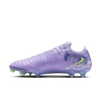 Nike Phantom GX II Elite Gazon Naturel Chaussures de Foot (FG) Violet Clair Jaune Clair