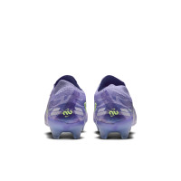 Nike Phantom GX II Elite Gazon Naturel Chaussures de Foot (FG) Violet Clair Jaune Clair