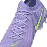 Nike Phantom GX II Elite Gazon Naturel Chaussures de Foot (FG) Violet Clair Jaune Clair