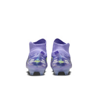 Nike Phantom Luna II Elite Gazon Naturel Chaussures de Foot (FG) Violet Clair Jaune Clair