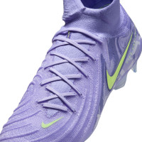 Nike Phantom Luna II Elite Gazon Naturel Chaussures de Foot (FG) Violet Clair Jaune Clair