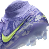 Nike Phantom Luna II Elite Gazon Naturel Chaussures de Foot (FG) Violet Clair Jaune Clair