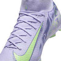Nike Zoom Mercurial Superfly 10 Academy Gazon Naturel Artificiel Chaussures de Foot (MG) Violet Clair Jaune Clair